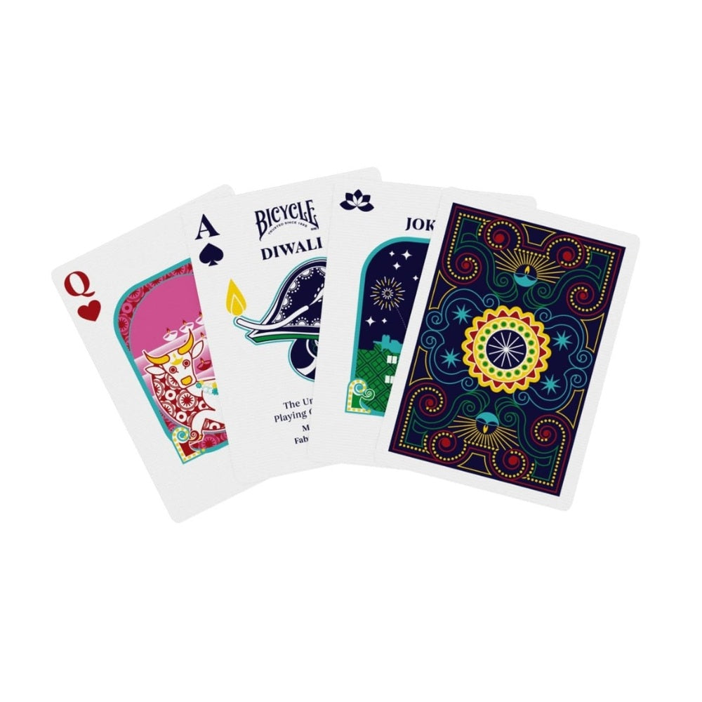 Brick of 12 Bicycle Diwali Playing Cards