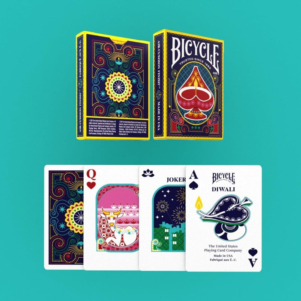 Brick of 12 Bicycle Diwali Playing Cards