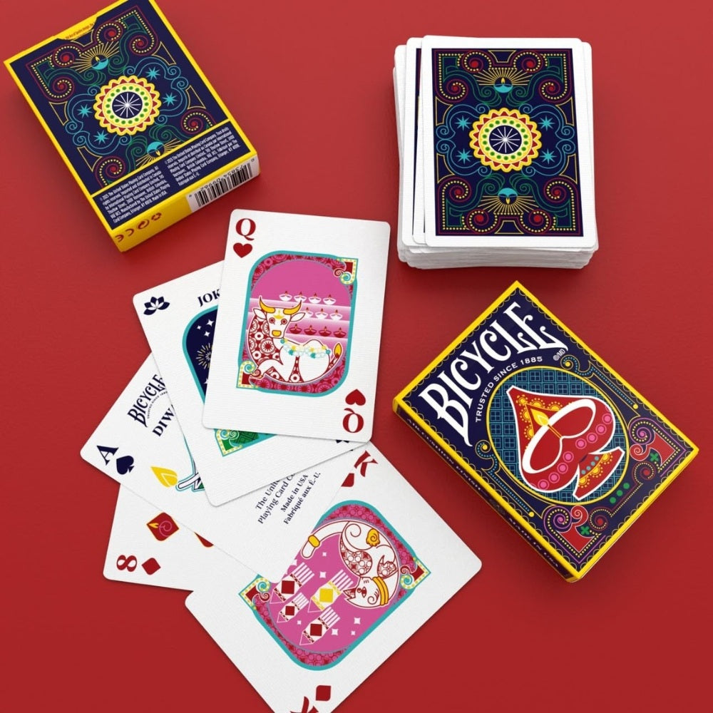 Brick of 12 Bicycle Diwali Playing Cards