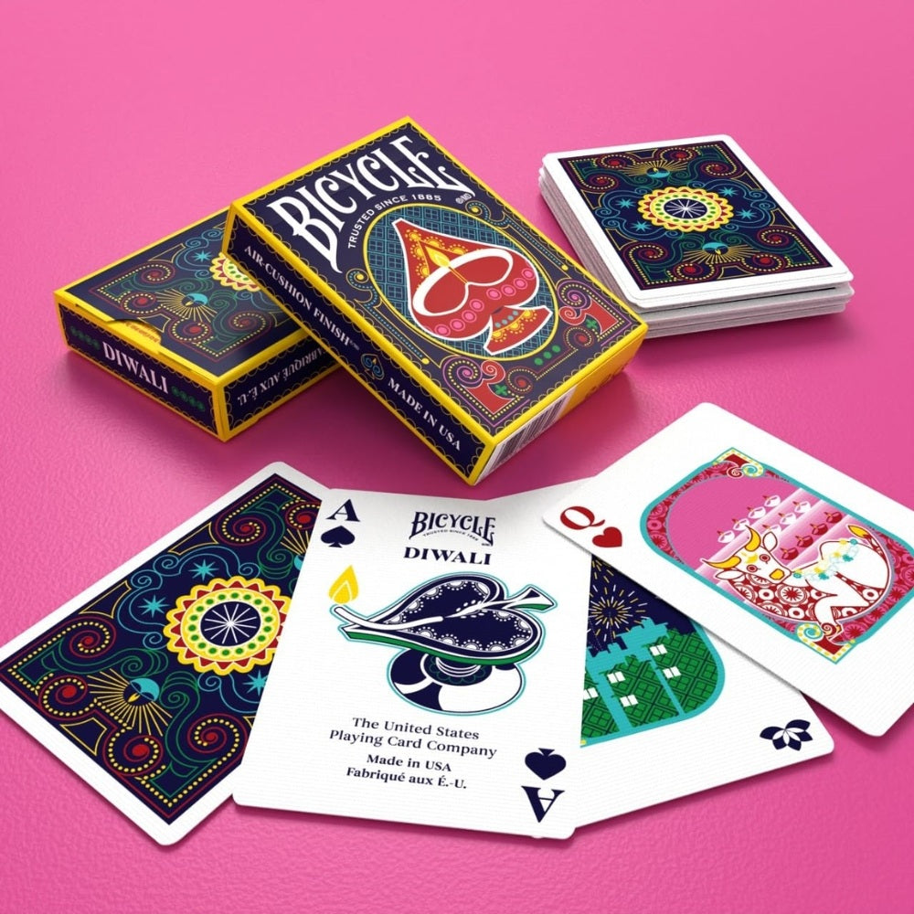 Brick of 12 Bicycle Diwali Playing Cards