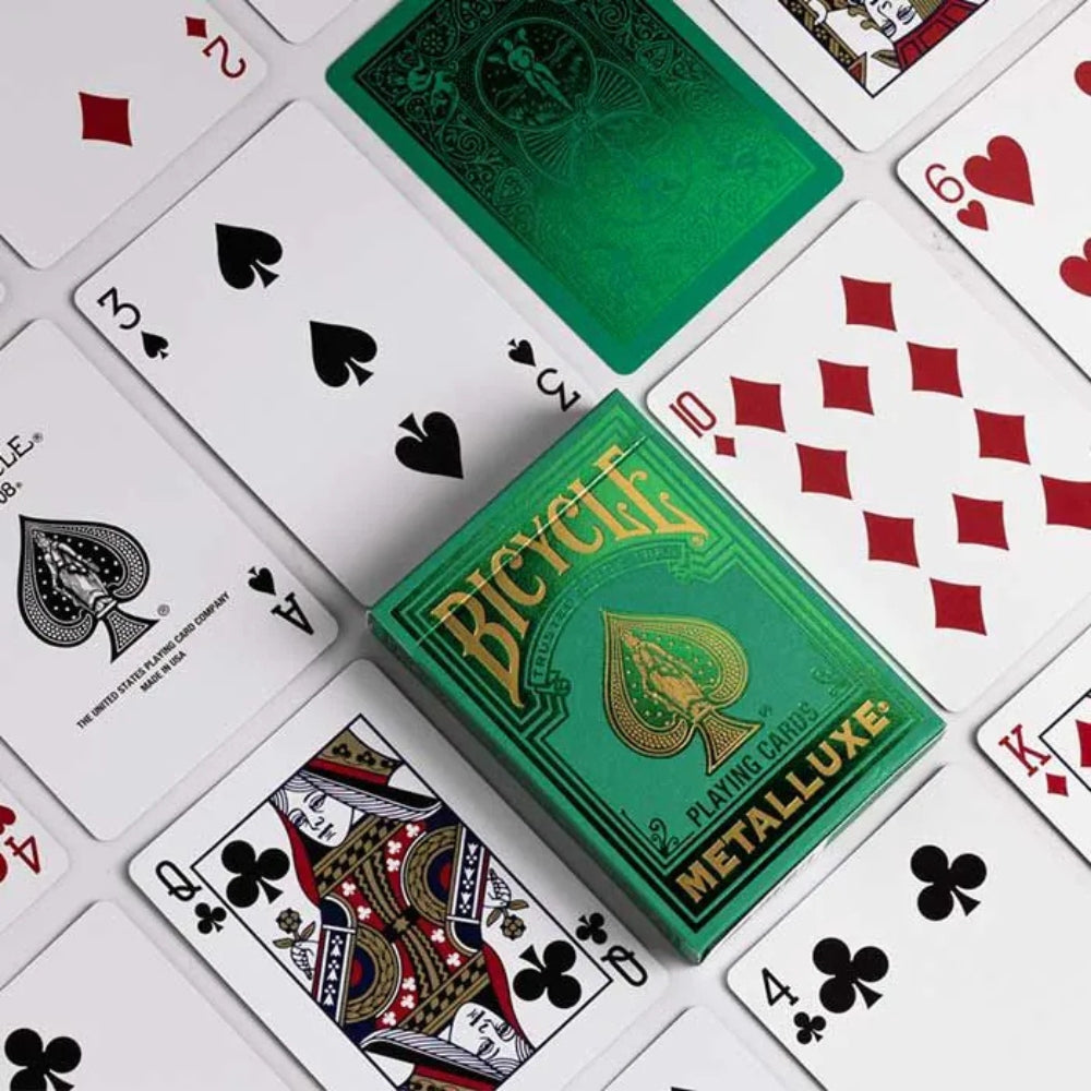 Bicycle Metalluxe Green 2022 Playing Cards