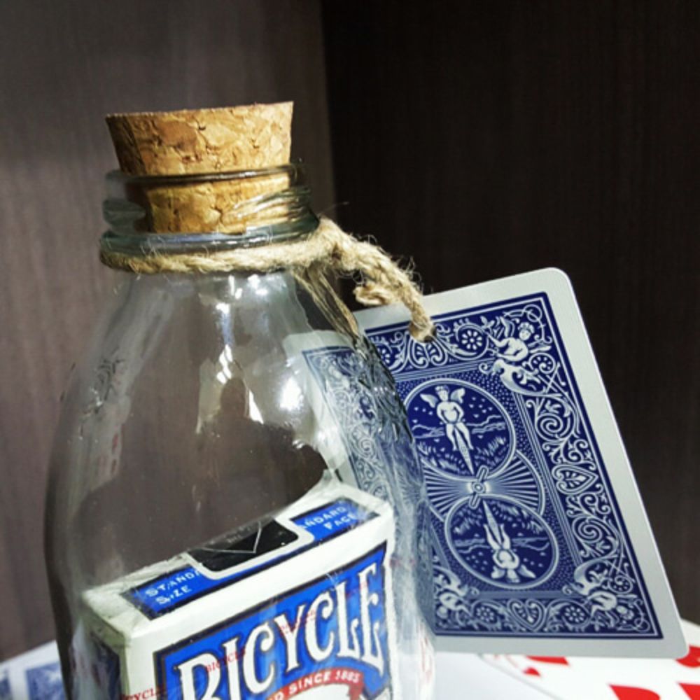 Card in Bottle – Blue Bicycle Playing Cards Magic Trick