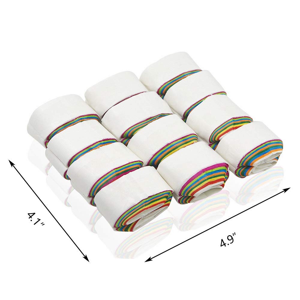 Pack of 12 Mouth Coils - Multicolor Streamer