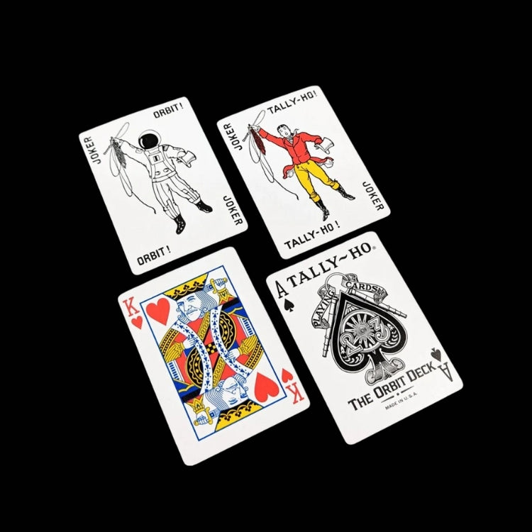 Orbit Tally Ho Circle Back Playing Cards - Blue