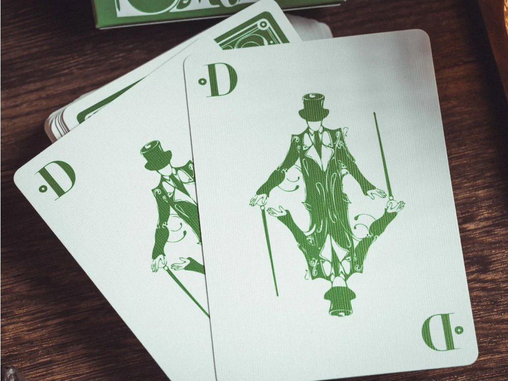 Smoke & Mirrors V8 | Standard Edition | Playing Cards - Green