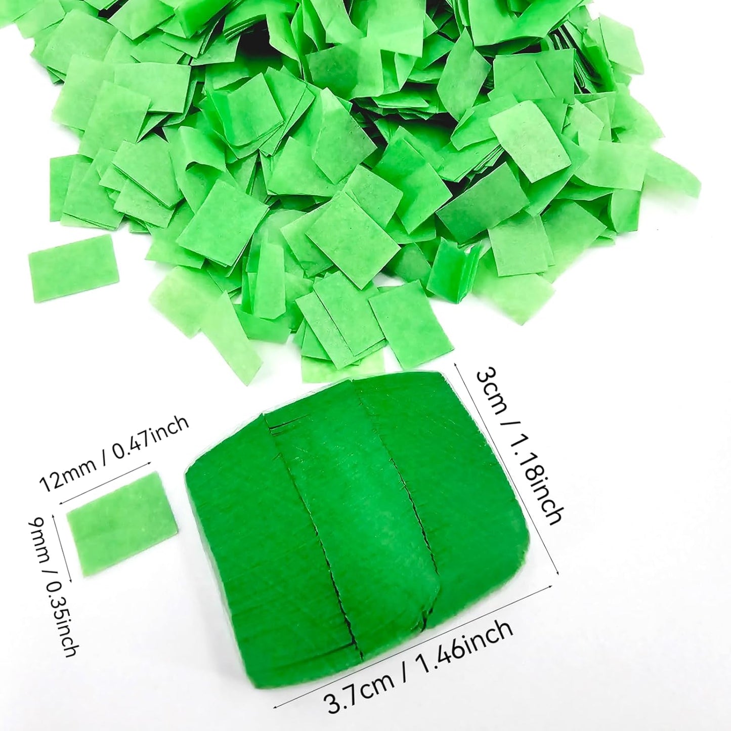 Snowstorm Snowflakes (Green) - Set of 12 Loads