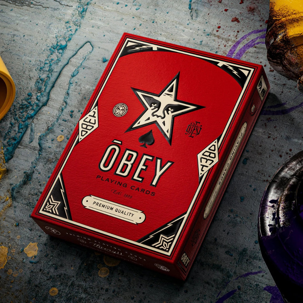 Obey Red Edition Playing Cards
