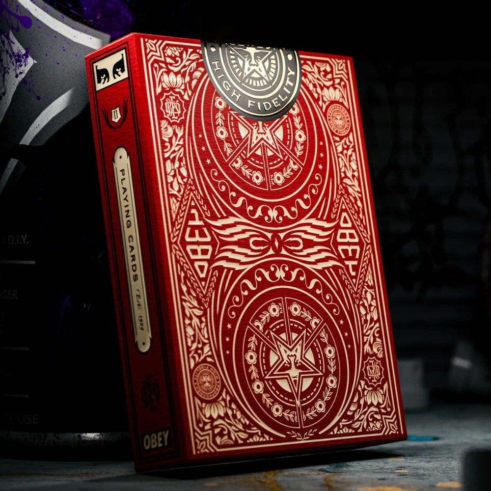 Obey Red Edition Playing Cards
