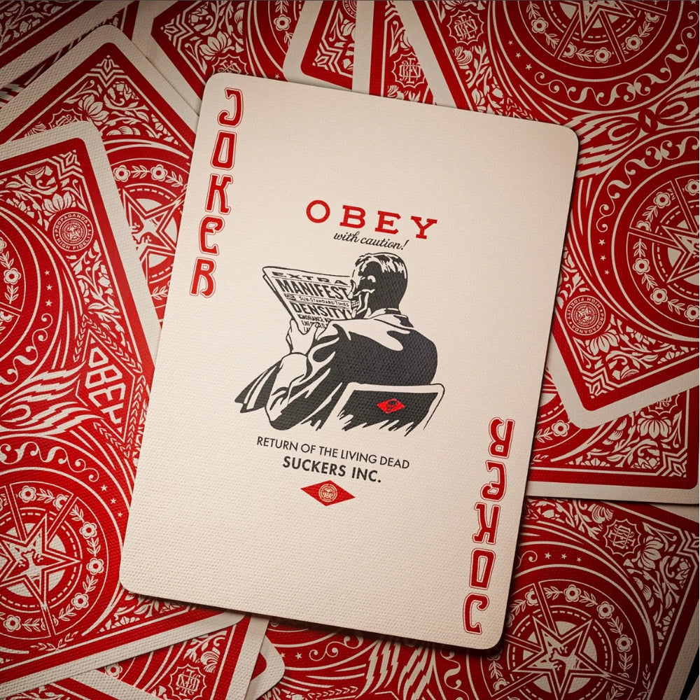 Obey Red Edition Playing Cards