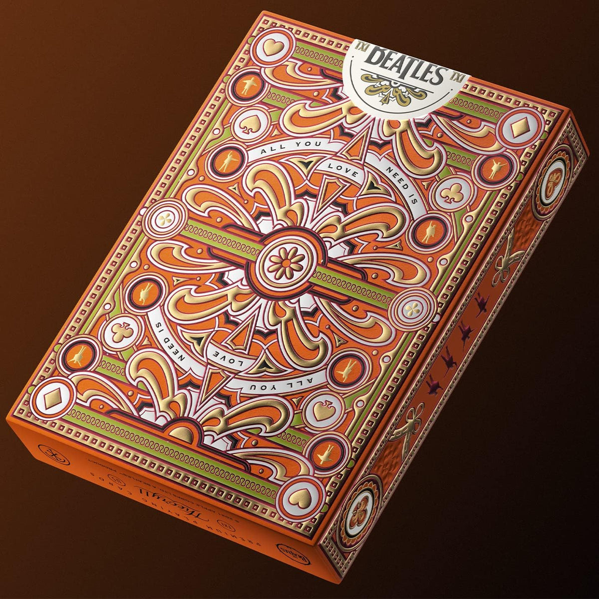 The Beatles Playing Cards - Orange Edition