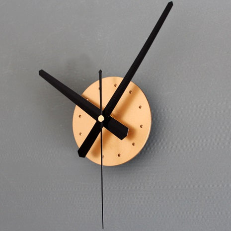 3D Diy Roman Numerals Wall Clock - Gold