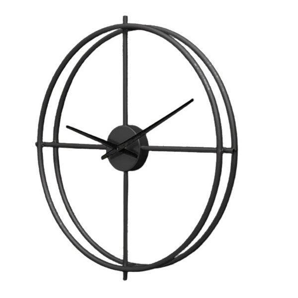 3D Modern Large Size Wall Clock (24 x 24 inch) - Black