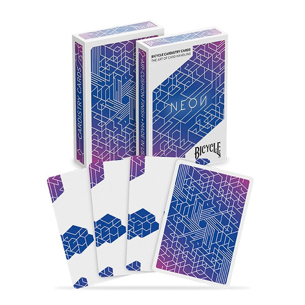 Bicycle Neon Blue Aurora Cardistry Playing Cards