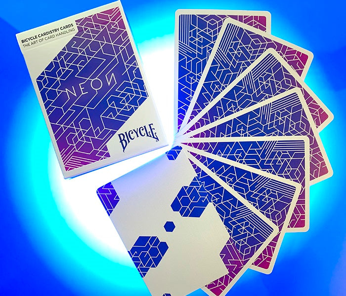 Bicycle Neon Blue Aurora Cardistry Playing Cards