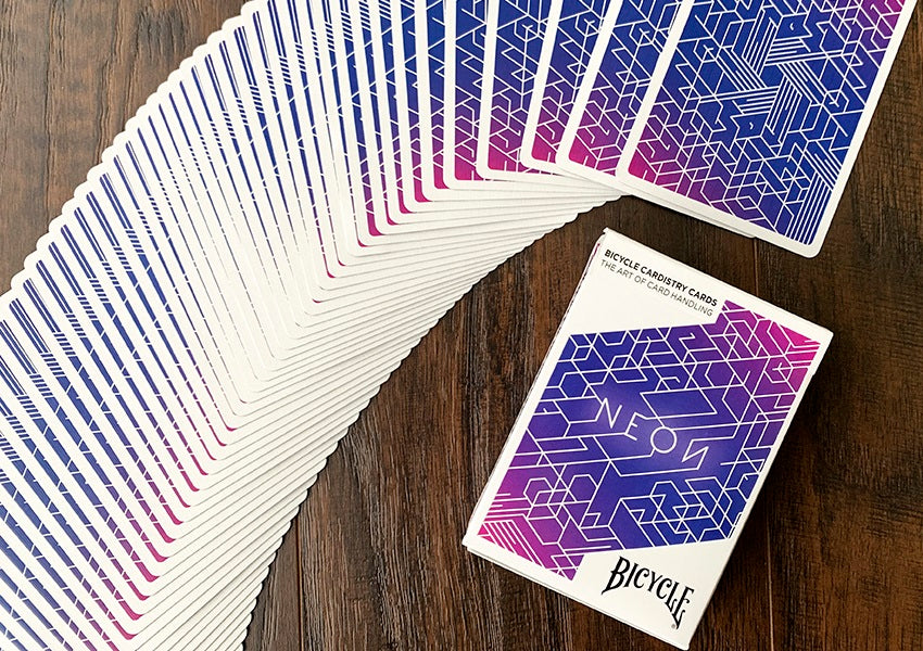 Bicycle Neon Blue Aurora Cardistry Playing Cards