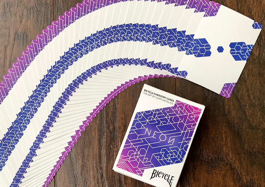 Bicycle Neon Blue Aurora Cardistry Playing Cards