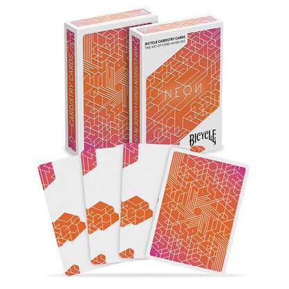 Bicycle Orange Bump Neon Cardistry Playing Cards