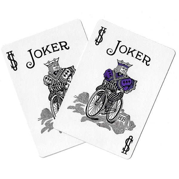 Bicycle Rider Back (PURPLE) Deck