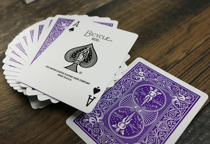 Bicycle Rider Back (PURPLE) Deck