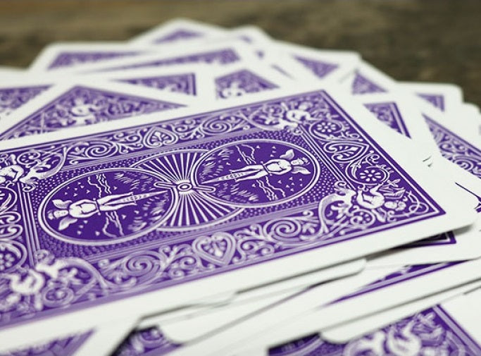 Bicycle Rider Back (PURPLE) Deck