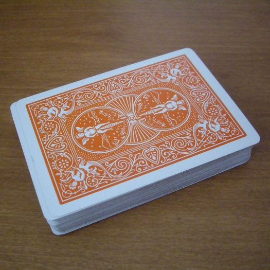 Bicycle Rider Back (ORANGE) Deck
