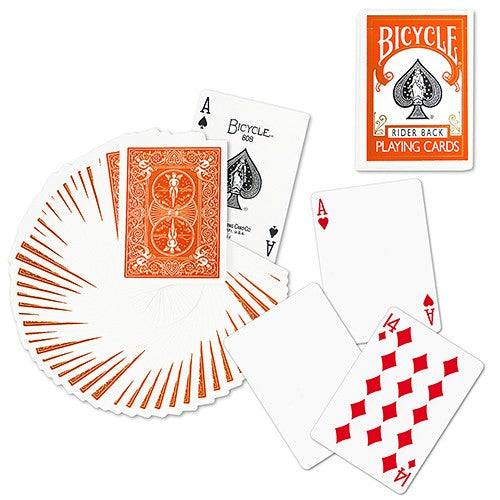 Bicycle Rider Back (ORANGE) Deck