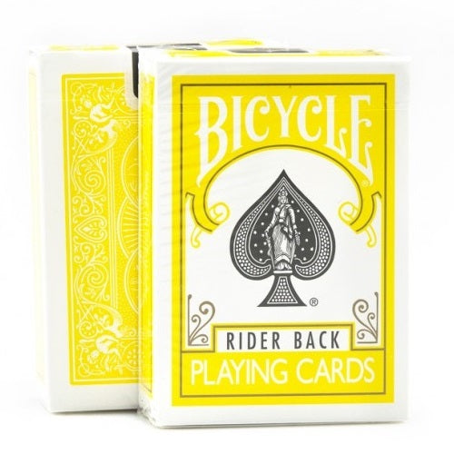 Bicycle Rider Back (YELLOW) Deck