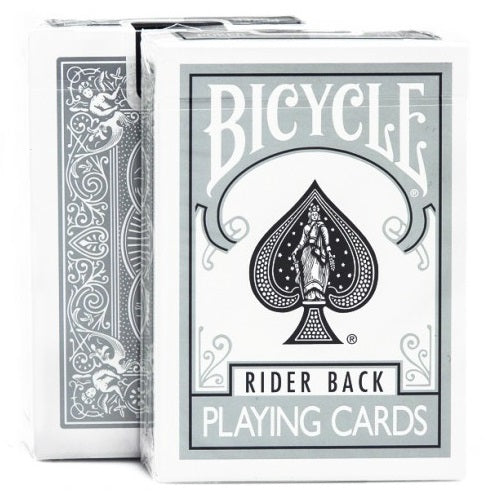 Bicycle Rider Back (SILVER) Deck