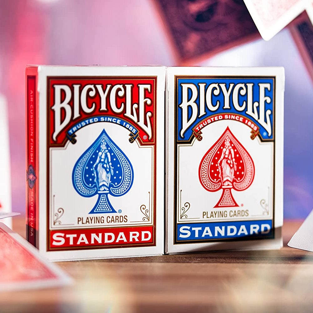 Set of 2 Bicycle Standard Playing Cards - Red & Blue