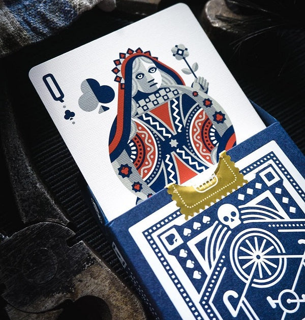 DKNG Blue Wheel Playing Cards by Art of Play