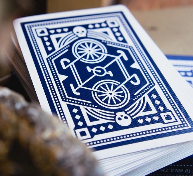 DKNG Blue Wheel Playing Cards by Art of Play