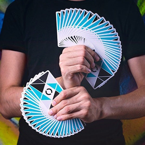 Cardistry Fanning Turquoise Blue Deck