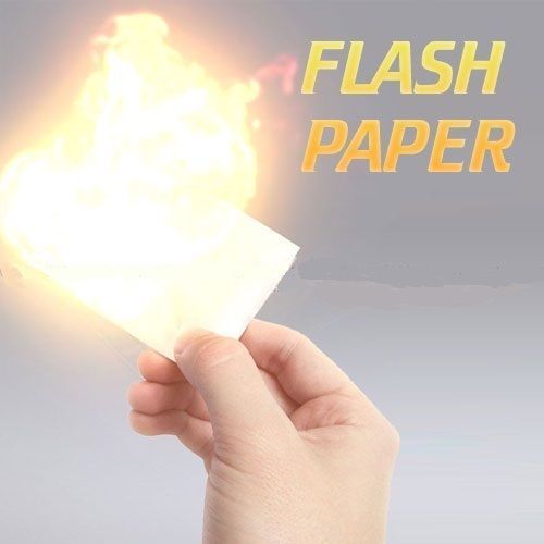 MageCrux 10PCS 20*10Cm Fire Paper Flash Flame Paper Fire Paper Magic Props  Effect Shock 