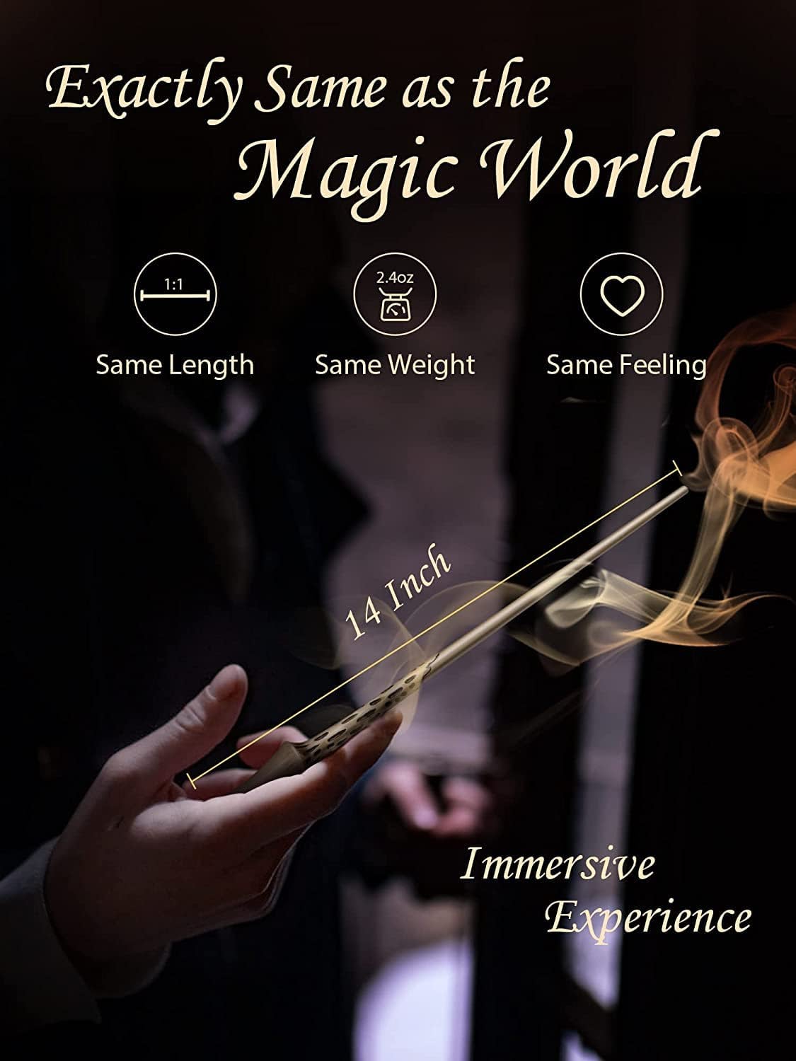 Light Up Wizard Spell Wand - Moody