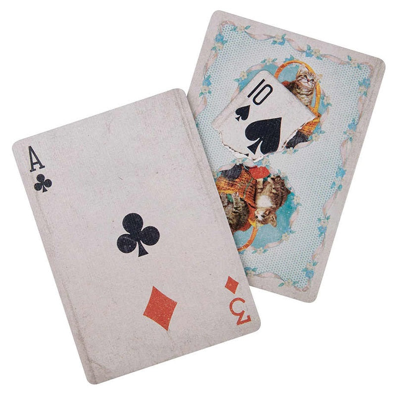 Kittens Blue Playing Cards