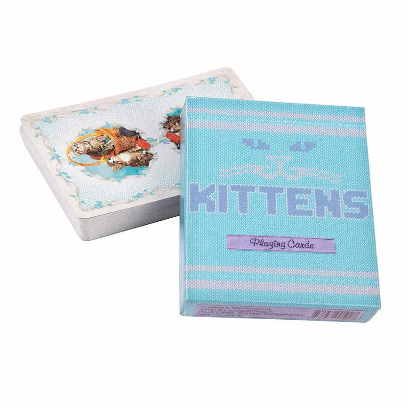 Kittens Blue Playing Cards