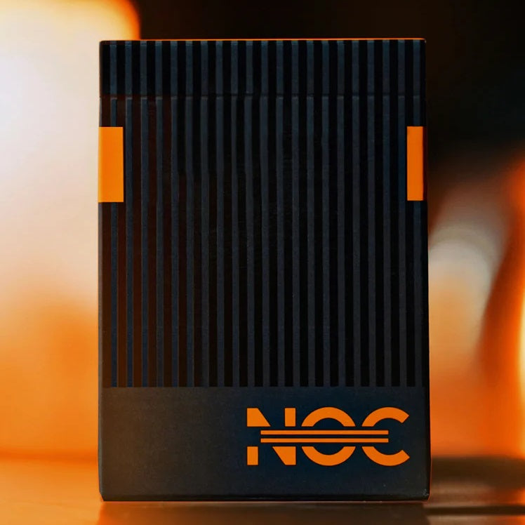 NOC3000X3 : Black/Orange (Human) Playing Cards