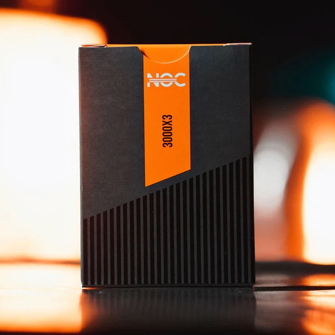 NOC3000X3 : Black/Orange (Human) Playing Cards