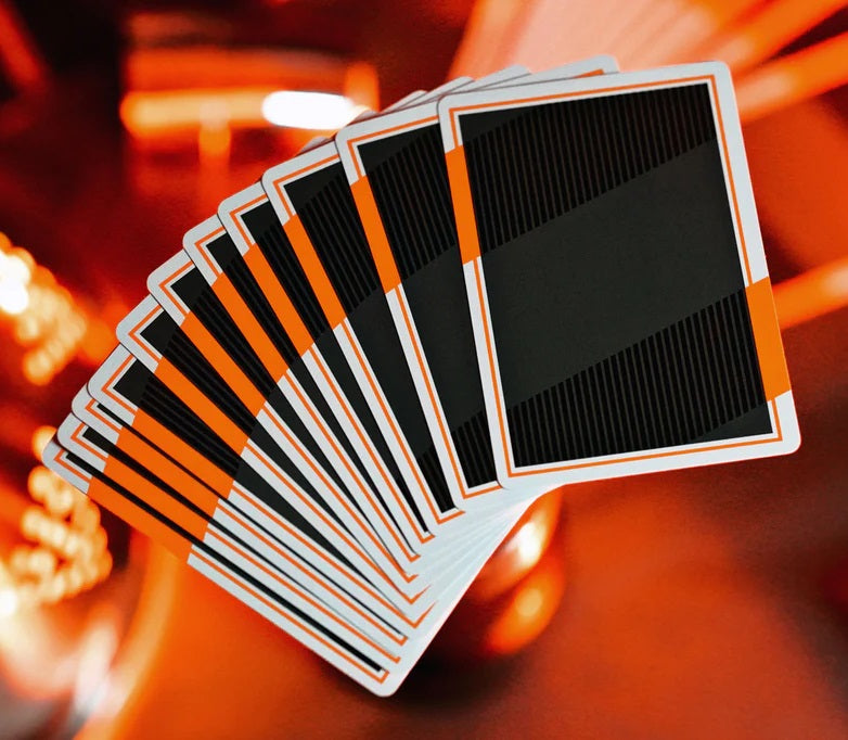 NOC3000X3 : Black/Orange (Human) Playing Cards