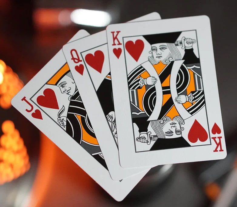 NOC3000X3 : Black/Orange (Human) Playing Cards