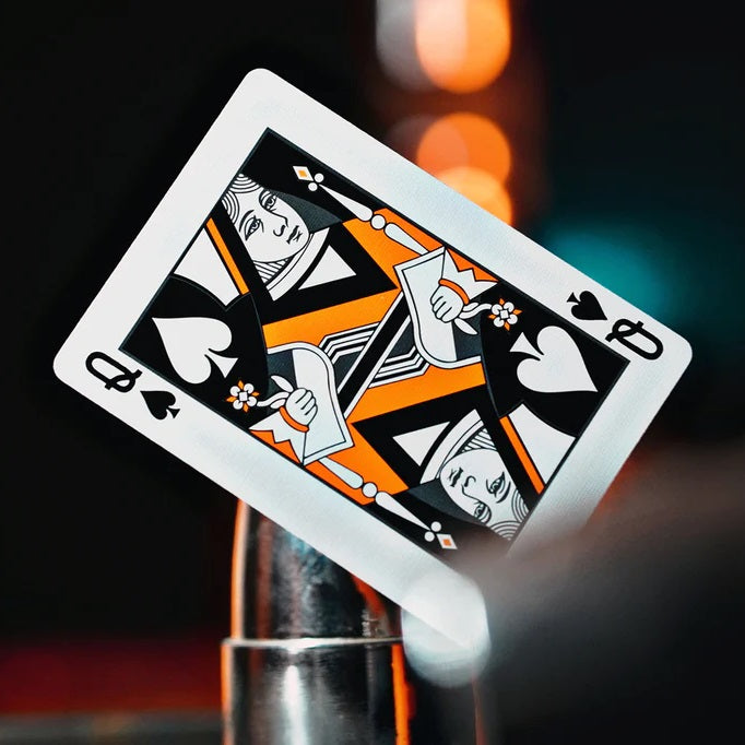 NOC3000X3 : Black/Orange (Human) Playing Cards