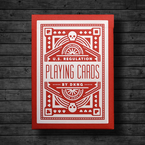 DKNG Red Wheel Playing Cards by Art of Play