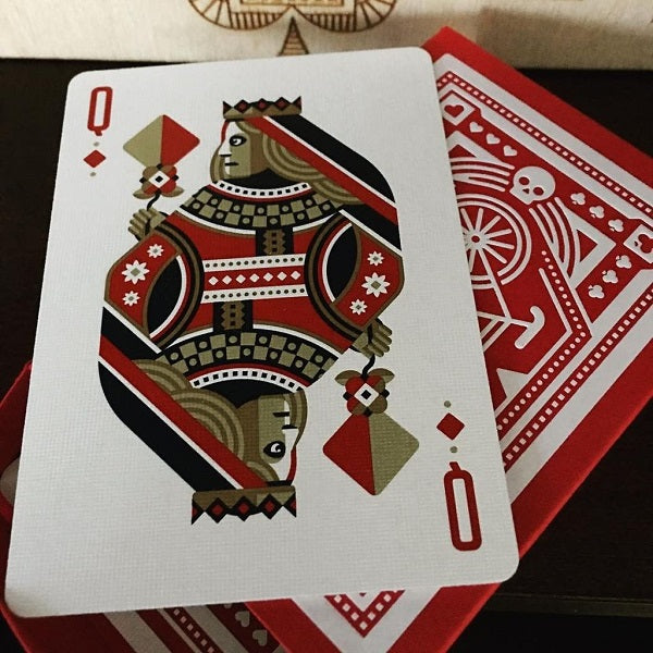 DKNG Red Wheel Playing Cards by Art of Play