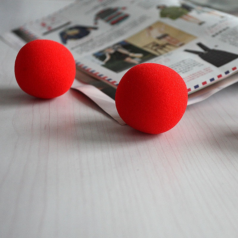 Set of 4 Super Soft Classical (4.5cm) Sponge Balls - RED