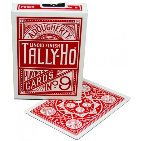 Tally Ho Fan Back RED Deck