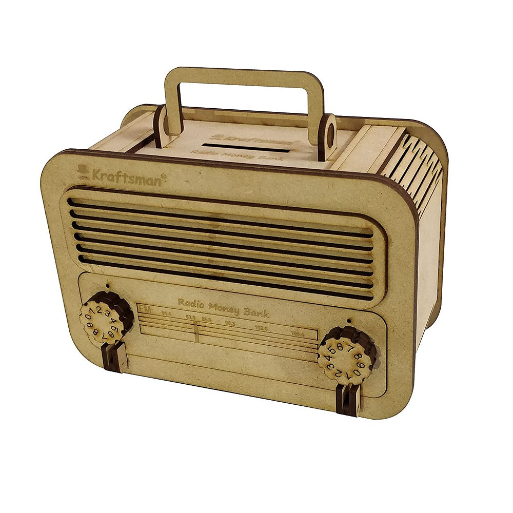 My Locker Wooden Money Safe with Password Lock - Radio Style