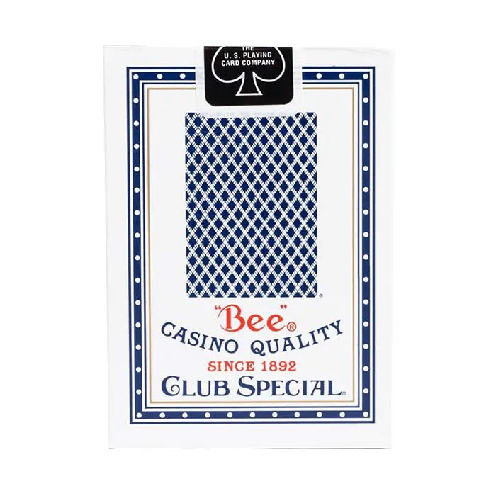 Bee Diamond Back Playing Cards - Blue