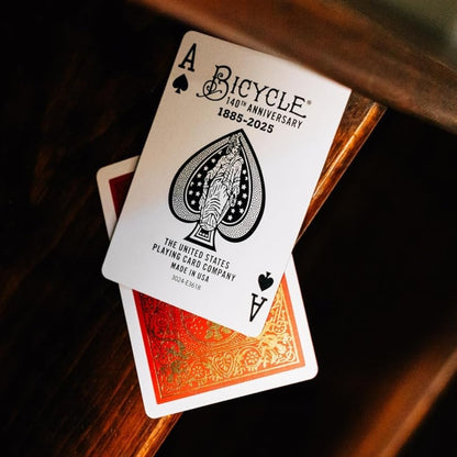 Bicycle 140th Anniversary Playing Cards – Limited Edition Metalluxe Foil Deck