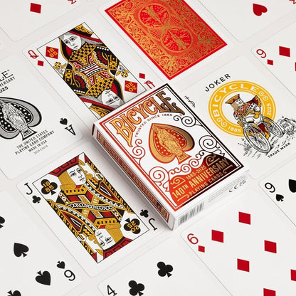 Bicycle 140th Anniversary Playing Cards – Limited Edition Metalluxe Foil Deck