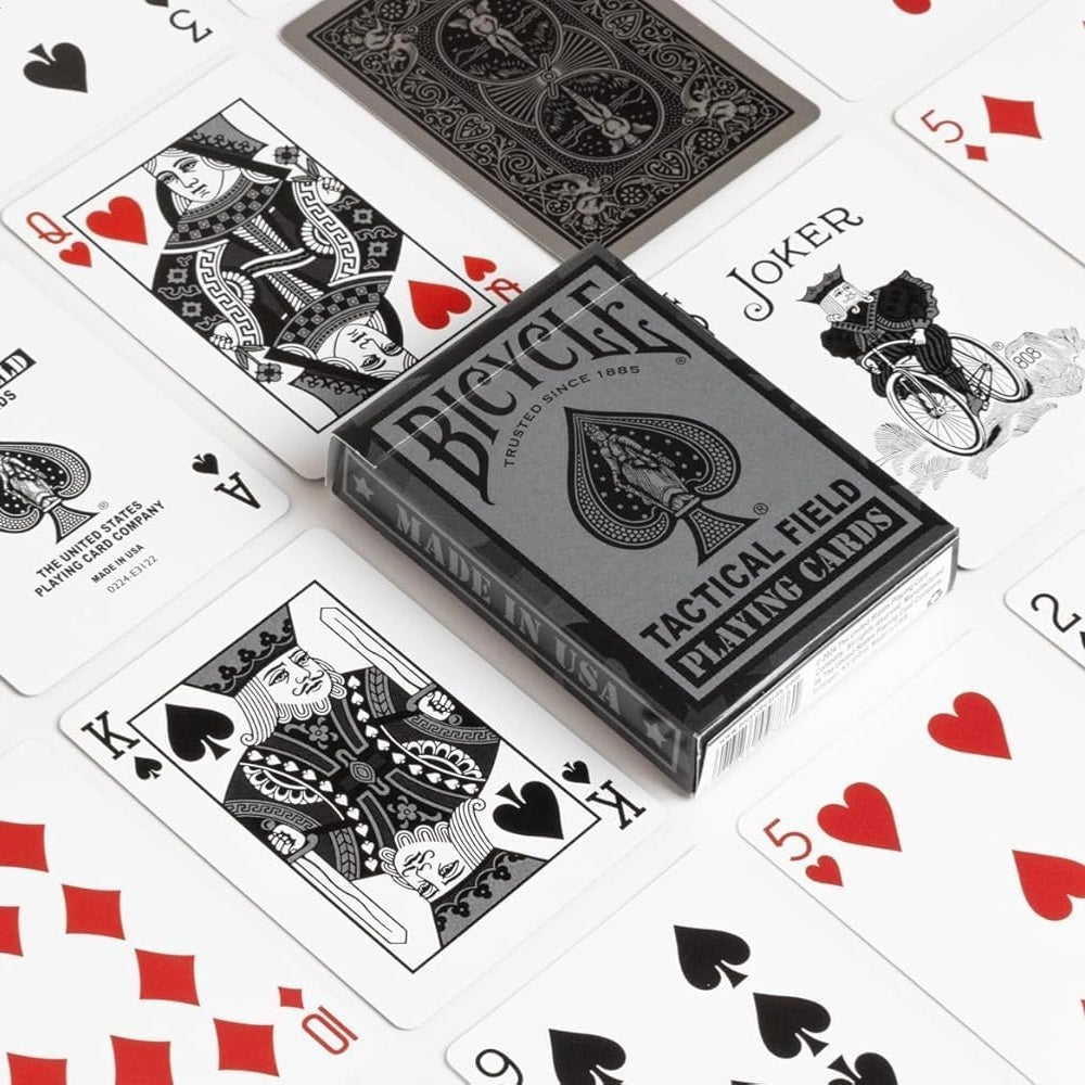 Bicycle Tactical Field Playing Cards - Special Ops Black Edition Deck